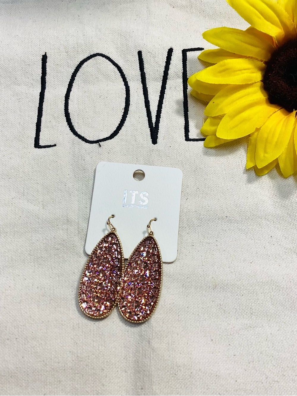 Sparkle Rosegold Earring